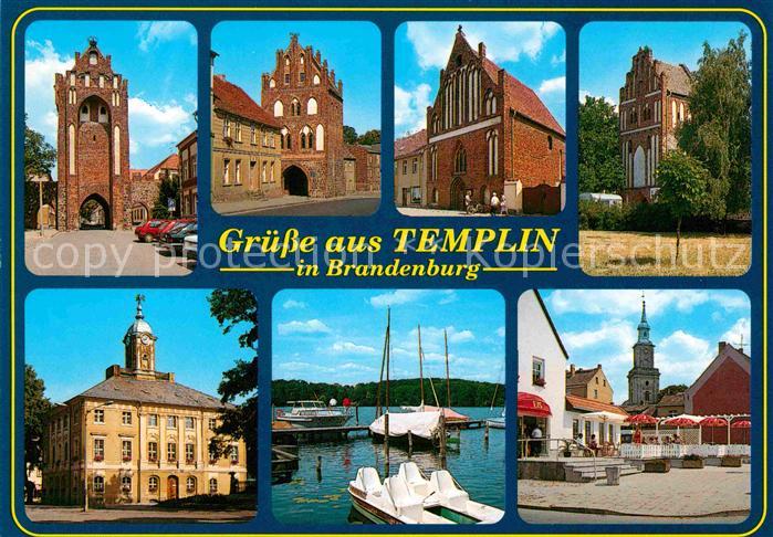 Templin Tore der Stadt Seglerhafen Platz Kirche