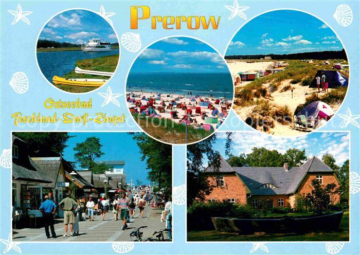 Prerow Ostseebad Strand Camping Ortsmotiv Fussgaengerzone