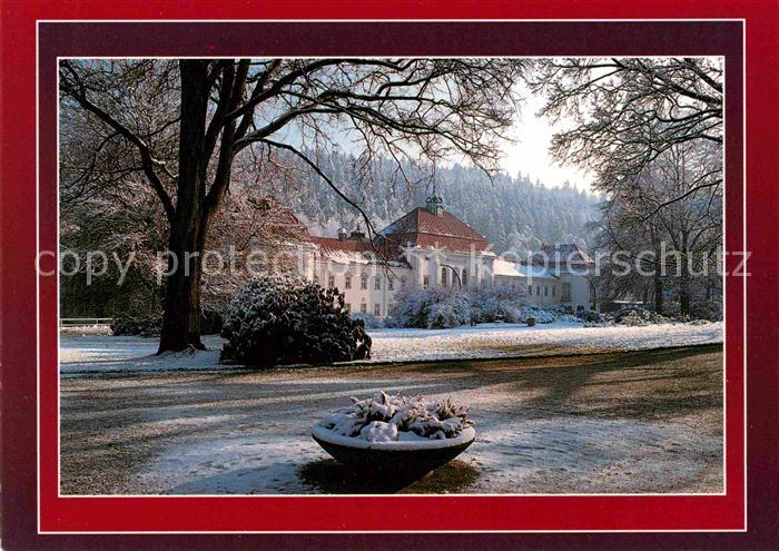 Bad Elster Badehaus Saechsisches Staatsbad im Winter