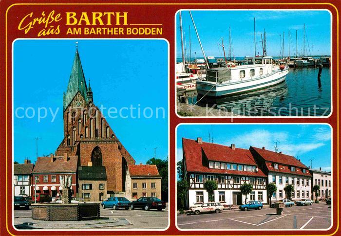 Barth Marktplatz Marienkirche Seglerhafen Barther Bodden