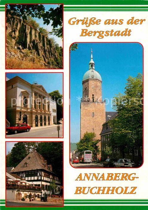 Annaberg-Buchholz Erzgebirge Naturdenkmal Butterfaesser Felsen Winterstein Theat