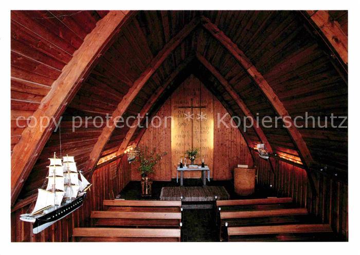 Ahrenshoop Ostseebad Innenraum der Kirche