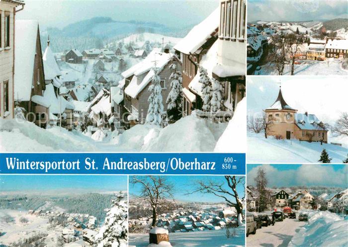 St Andreasberg Harz Ortsansichten im tiefen Winter Landschaftspanorama Nationalp