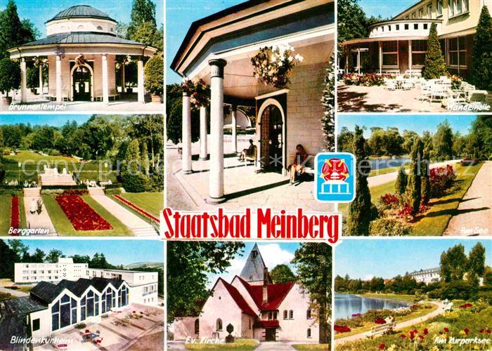 Bad Meinberg Brunnentempel Berggarten Blindenkurhaus Kirche Kurparksee Wandelhal