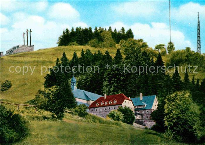 Bischofsheim Rhoen Kloster Kreuzberg im Naturpark Rhoen Fernsehturm Rundfunksend