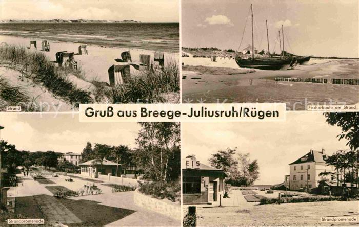 Breege Ruegen Juliusruh Strand Promenade
