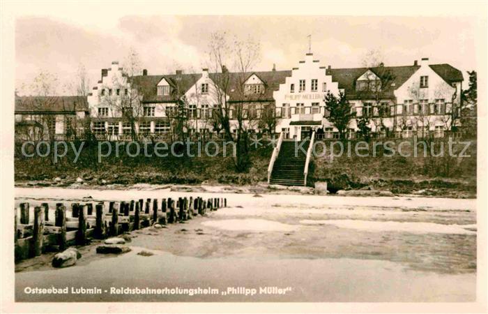 Lubmin Ostseebad Reichsbahnerholungsheim Phillipp Mueller Strand