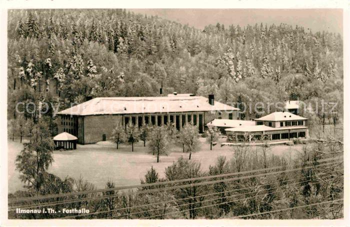 Ilmenau Thueringen Festhalle im Winter