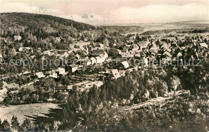 Georgenthal Gotha Blick vom Schwabhaeuser Kopf