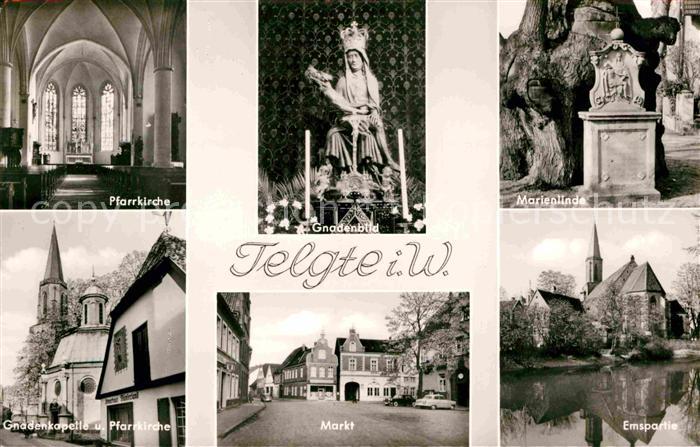 Telgte Warendorf Marienlinde Gnadenbild Emspartie Pfarrkirche Markt