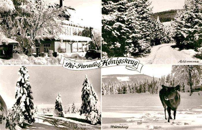Koenigskrug Harz Skiparadies Wurmberg Achtermann Brocken