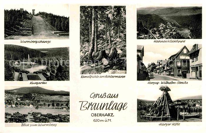 Braunlage Harz Wurmbergschanze Hahnenkleeklippe Harzer-Koete Kurgarten Herzog-Wi
