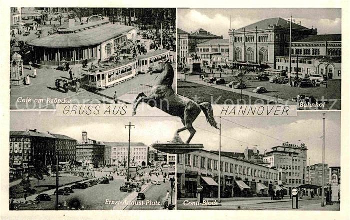 HANNOVER  CITY Bahnhof Ernst-August-Platz Cafe am Kroepcke Conti-Block