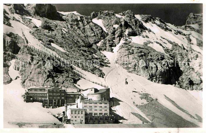 Zugspitze Fliegeraufnahme Hotel Schneefernerhaus