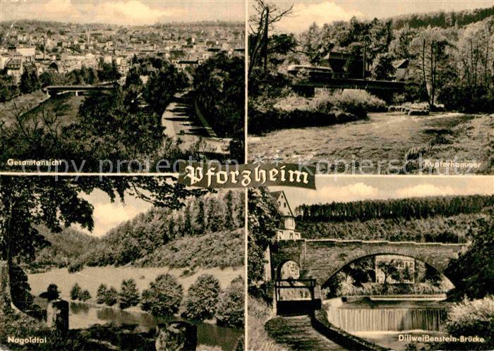 Pforzheim Kupferhammer Dillweissenstein-Bruecke Nagoldtal