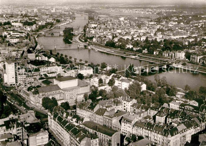Frankfurt Main Fliegeraufnahme Mainpartie