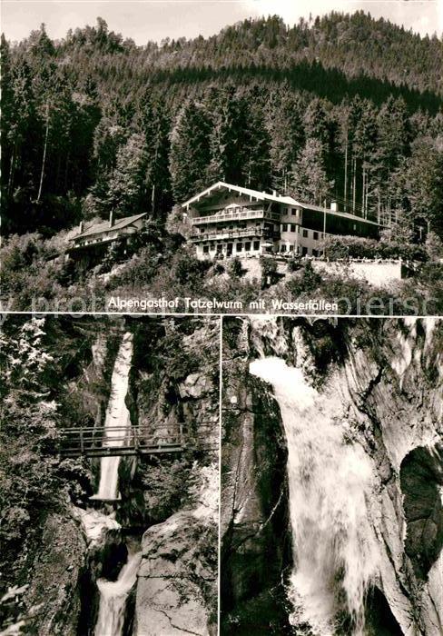 Oberaudorf Alpengasthof Tatzelwurm mit Wasserfaellen