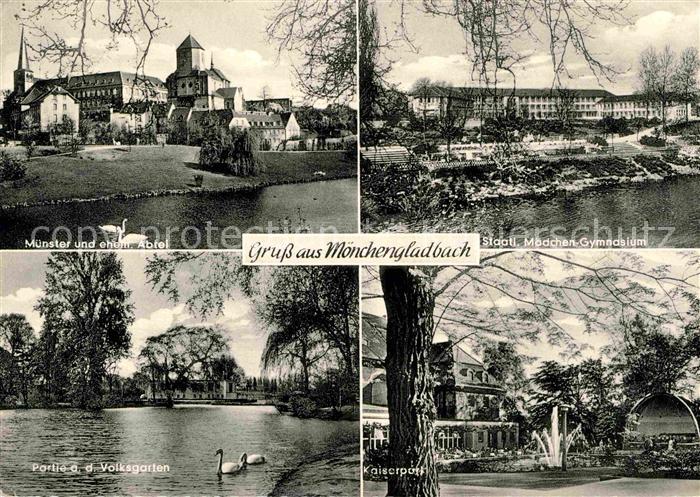 MoeNCHENGLADBACH NRW Muenster und ehemalige Abtei Maedchen-Gymnasium Volksgarte