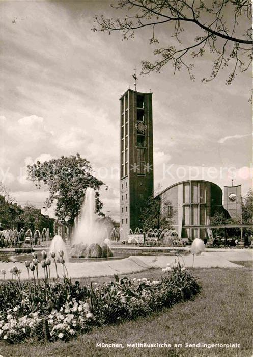 Muenchen Bayern Matthaeuskirche am Sendlingertorplatz