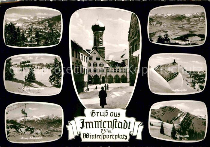 Immenstaad Bodensee Stuibenkette Sessellift Mittaggipfel und Gruentengipfel