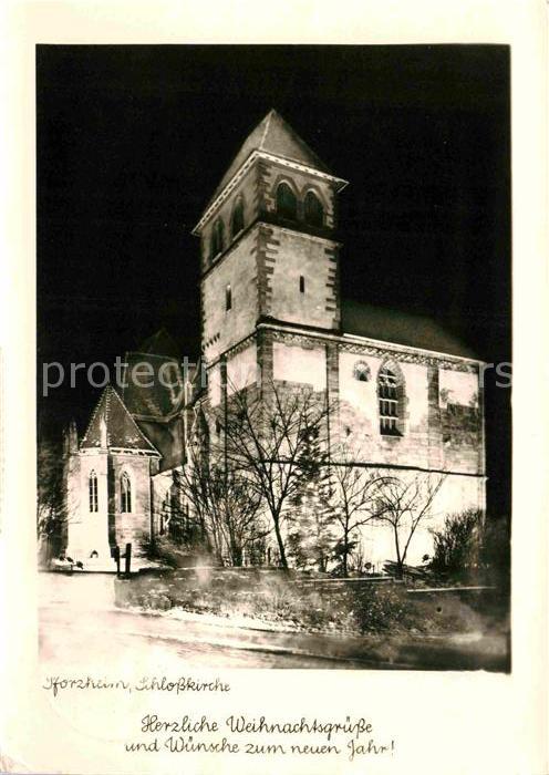 Pforzheim Schlosskirche Weihnachtskarte