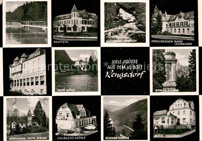 Rengsdorf Freibad Hauptstrasse Obere-Muehle Laubachs-Muehle Bismarckturm Wasserf