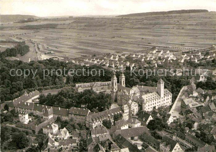 Bad Mergentheim Fliegeraufnahme Hoch- und Deutschmeister Schloss