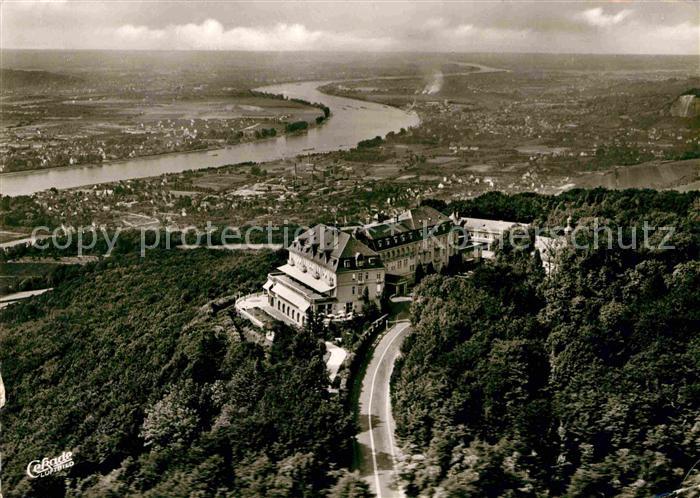 Petersberg Koenigswinter Fliegeraufnahme Hotel Petersberg Rheintal