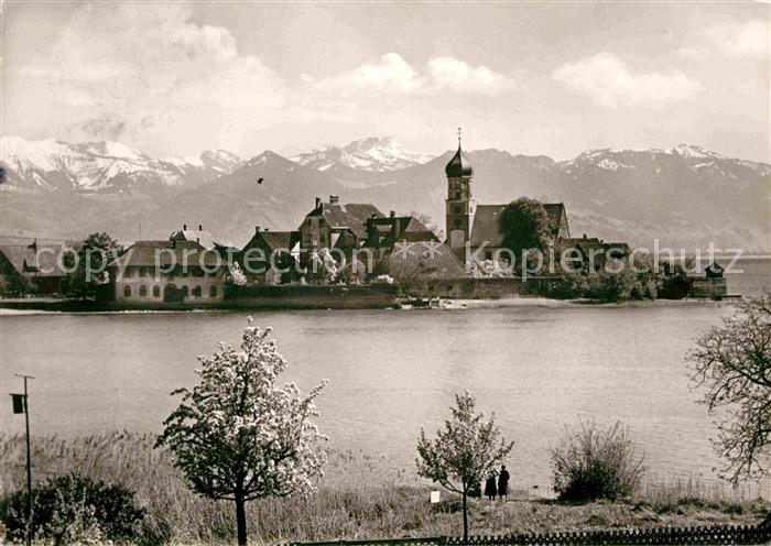 Wasserburg Bodensee Kirchenpartie am See