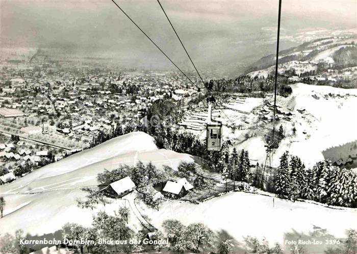 Dornbirn Vorarlberg Karrenbahn Blick von der Gondel