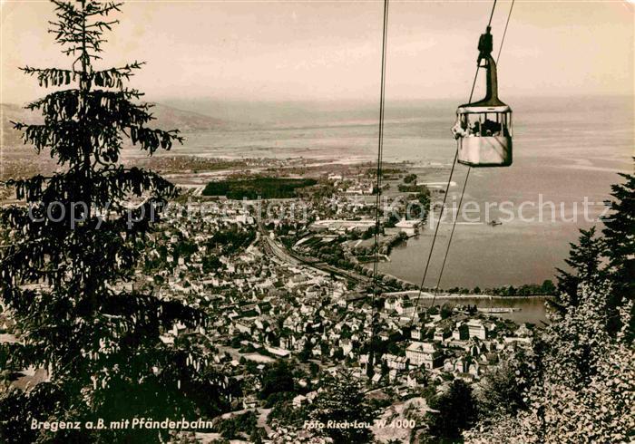 Bregenz Vorarlberg mit Pfaenderbahn
