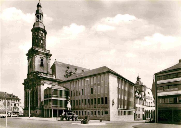 Worms Rhein Dreifaltigkeitskirche und Siegfried-Denkmal