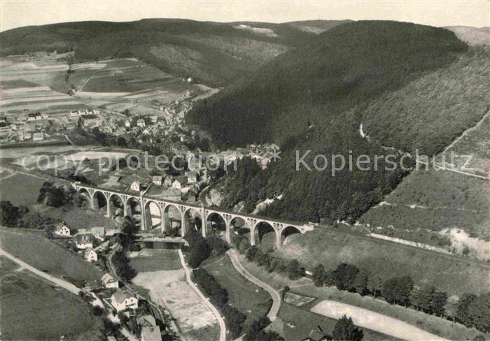 Willingen Sauerland Fliegeraufnahme mit Viadukt