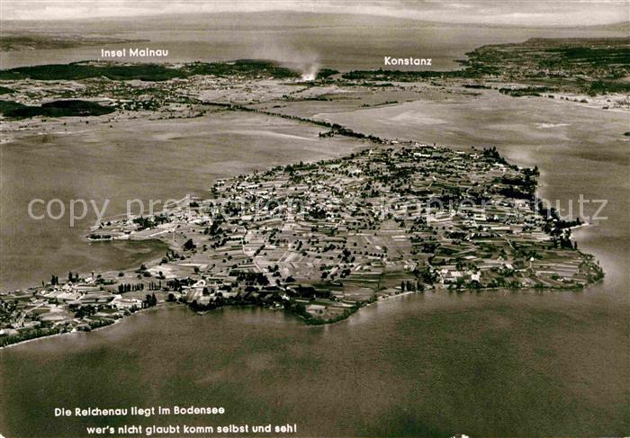 Insel Reichenau Fliegeraufnahme