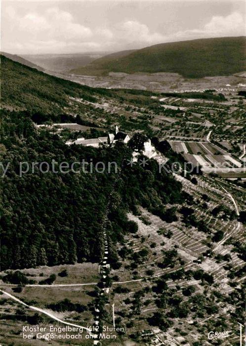 Grossheubach Fliegeraufnahme Kloster Engelberg