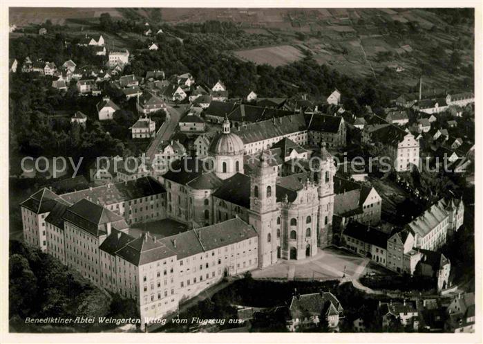 Weingarten Wuerttemberg Fliegeraufnahme Benediktiner-Abtei