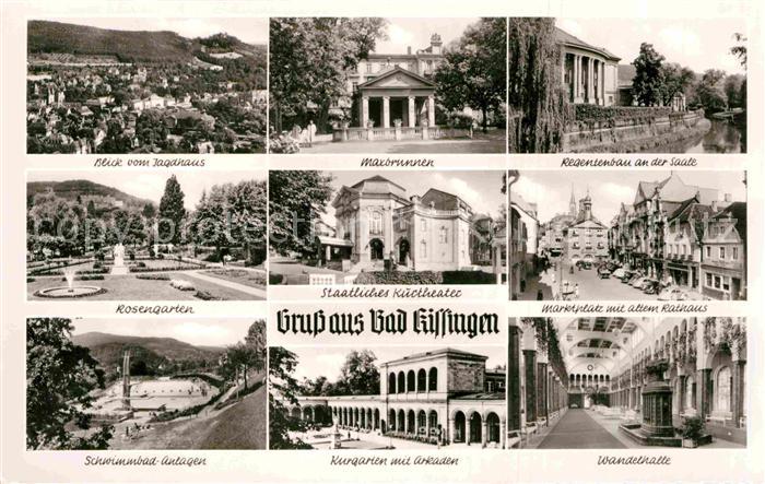 Bad Kissingen Maxbrunnen Regentenbau Kurgarten Schwimmbad