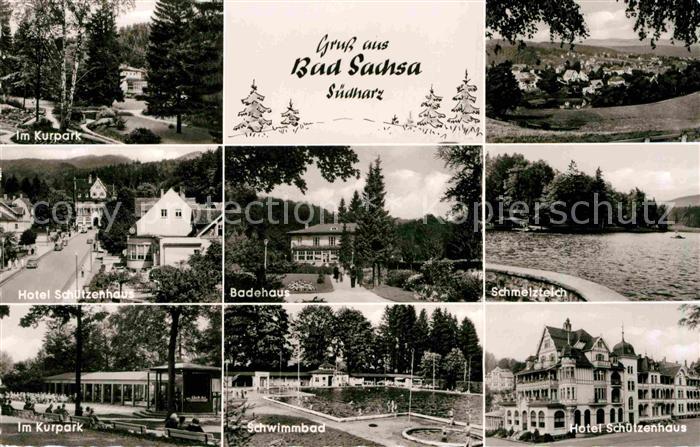 Bad Sachsa Harz Badehaus Schmelzteich Hotel-Schuetzenhaus Kurpark