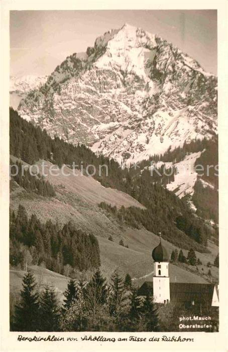 Schoellang Berkirche mit Ruebihorn