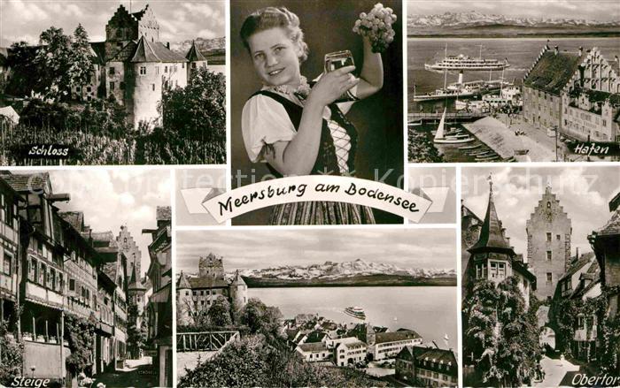 Meersburg Bodensee Hafen Obertor Steige Schloss