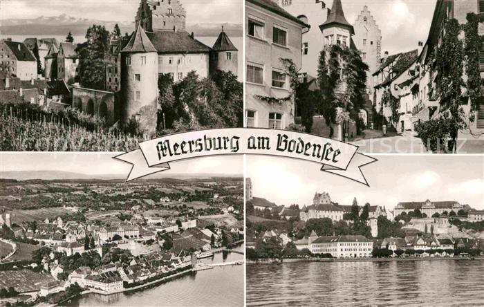 Meersburg Bodensee Strassenpartie Fliegeraufnahme Burg