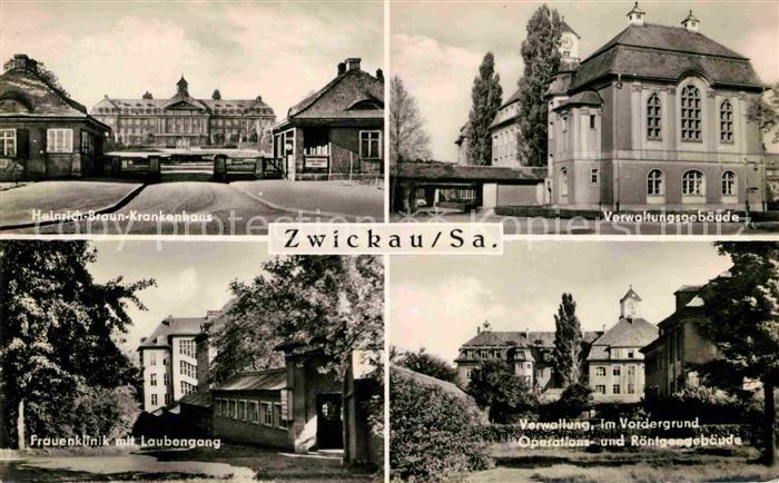 Zwickau Sachsen Verwaltungsgebaeude Heinrich-Braun-Krankenhaus Frauenklinik