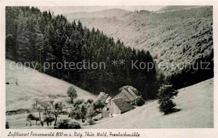 Frauenwald Thueringen Fliegeraufnahme Fraubachmuehle