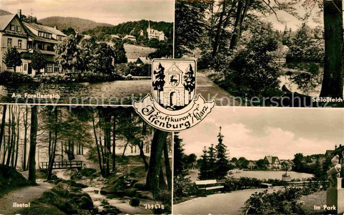 Ilsenburg Harz Ilsetal Park Schlossteich Forellenteich