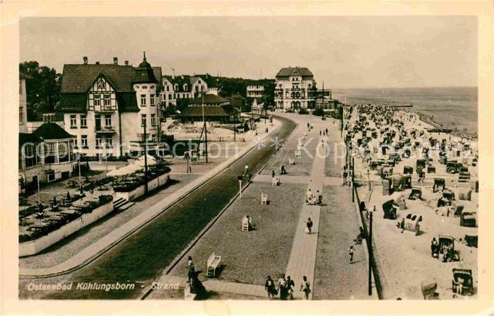 Kuehlungsborn Ostseebad Strand und Promenade