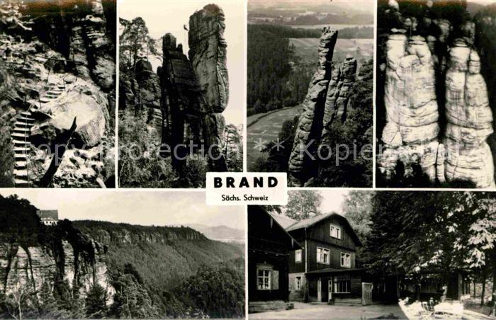 Brand Saechsische Schweiz Sandsteinfelsen