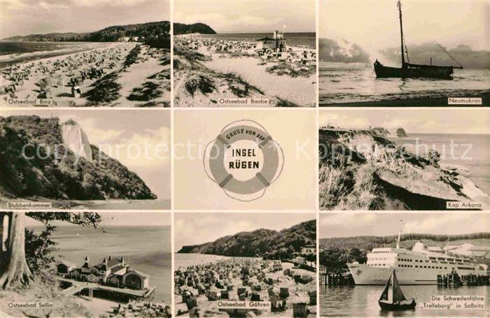 Baabe Ostseebad Ruegen Binz Neumukran Kap-Arkona Sellin Seebruecke Stubbenkammer