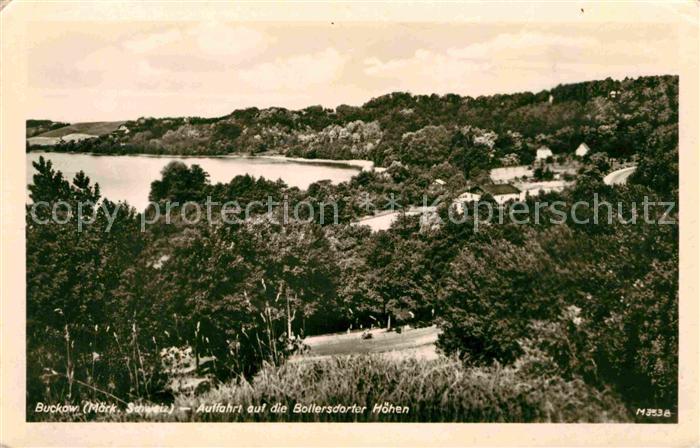 Buckow Maerkische Schweiz Auffahrte auf die Bollersdorfer Hoehen