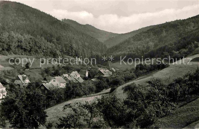 Asbach Schmalkalden Fliegeraufnahme Raebach mit Hirschberg und Ringberg