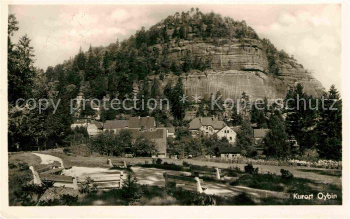 Oybin Sachsen mit Berg und Anlagen